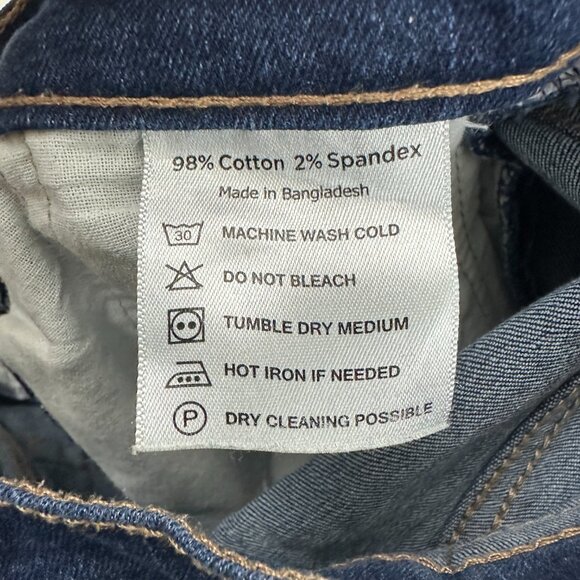 M Tailor Straight Leg Men's size 30x30 Dark Wash Blue Denim Jeans - Picture 3 of 4